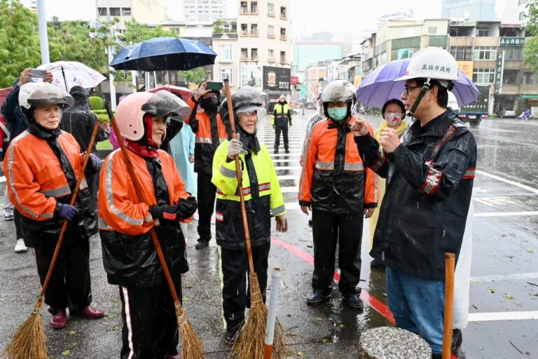 慰勞第一線堅守同仁_感謝團隊風雨中努力恢復市容