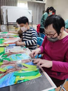 圖3阿芬藝術活動撕貼畫