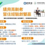 讓專業繼續發光  台南社區照顧協會「繼續僱用」高齡戰力
